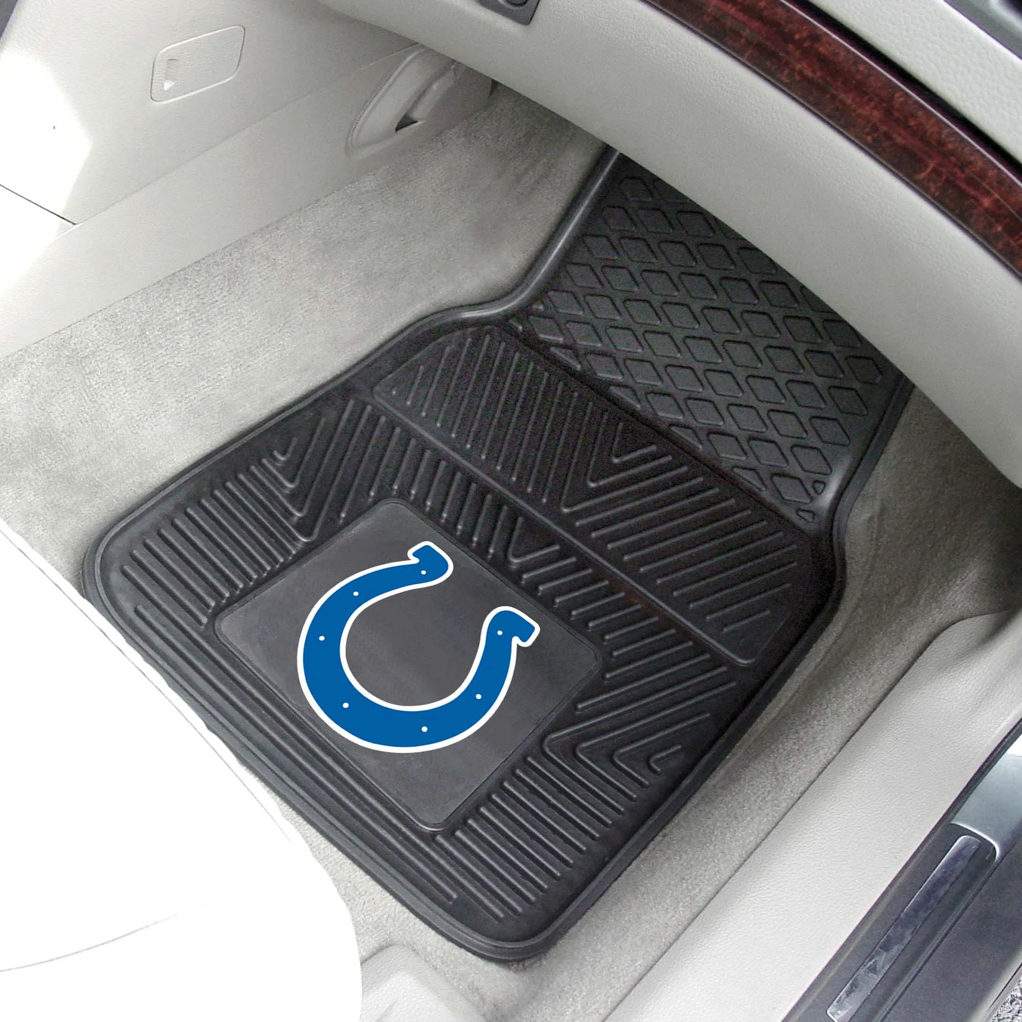 Indianapolis Colts Heavy Duty Car Mat Set - 2 Pieces