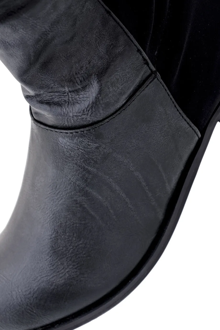 IZIDORA Black Leather Boots