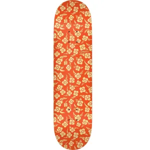 Krooked Flowers Skateboard Deck - 8.06" Orange