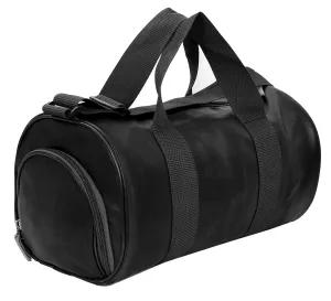 Kuber Industries Soft Duffle Gym Bag with Shoes Compartment (Black)