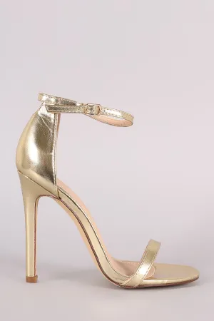 Liliana Double Strap Open Toe Stiletto Heel