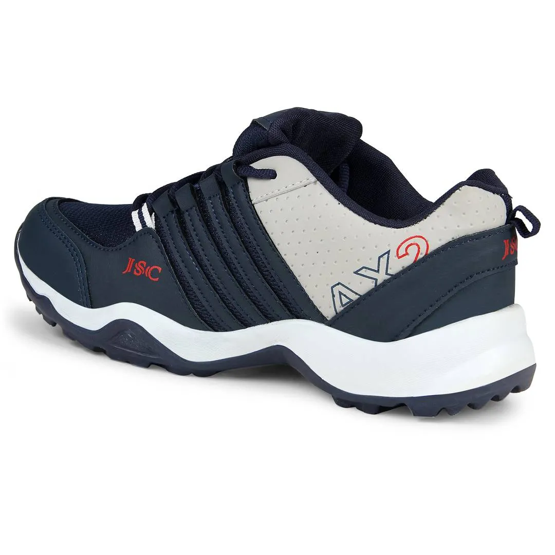 Men Navy Blue Sky Lace Up Outdoor Sport  Running Shoes