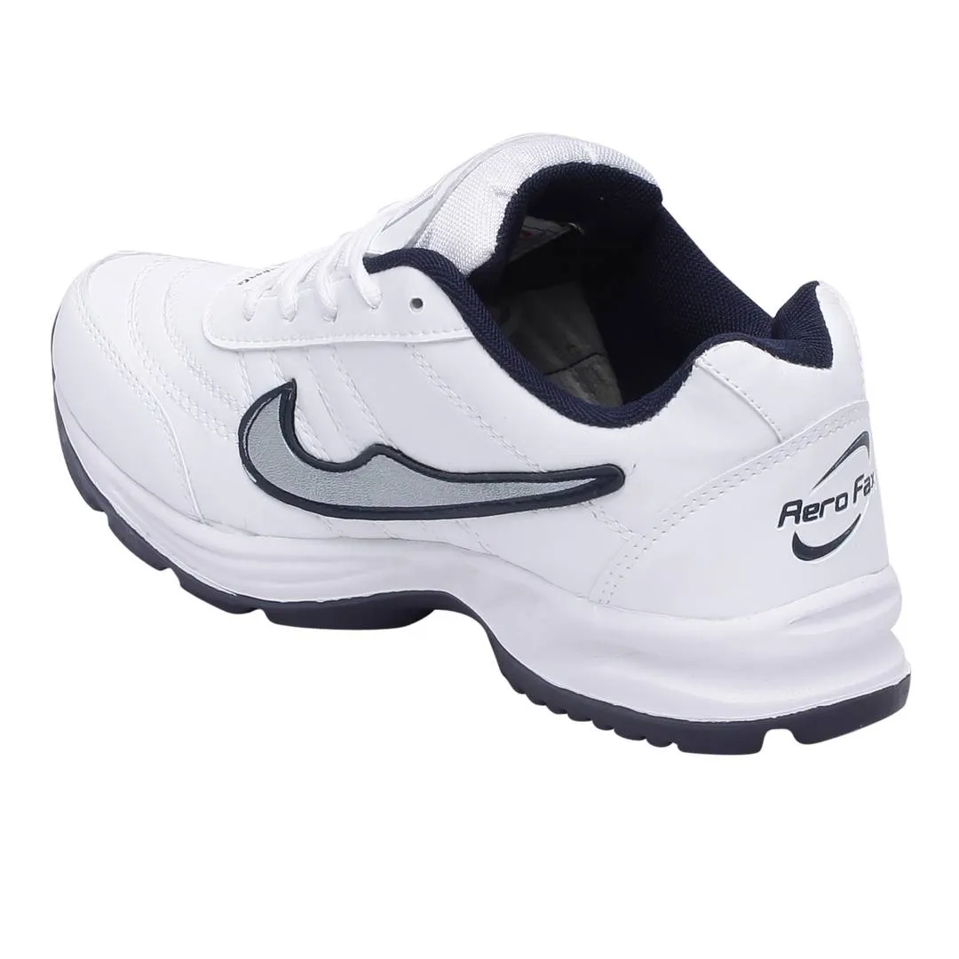 Men Sport Synthetic White Running Shoes