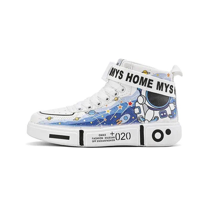 Men's Anime Sneakers, Fashion Cartoon Skateboard Shoes, Women's Hip Hop Casual Sneakers, Kid's High Top Vulcanized Shoes