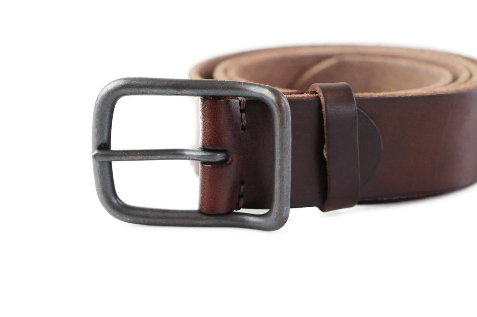 Mens Brown Full Grain Leather Belt