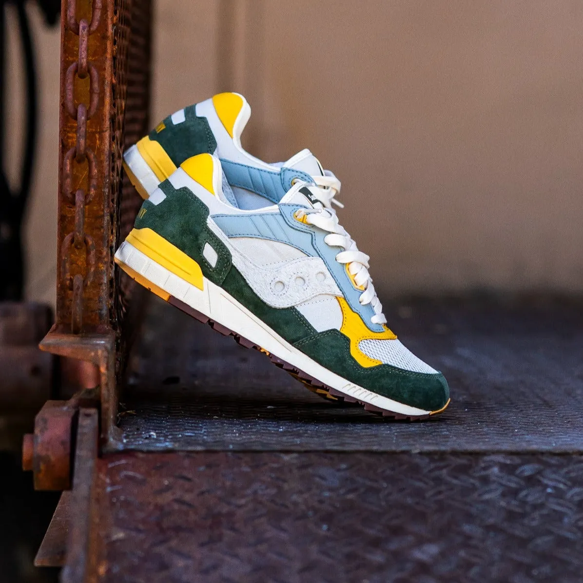 Mens Saucony Shadow 5000 (Grey/Green)