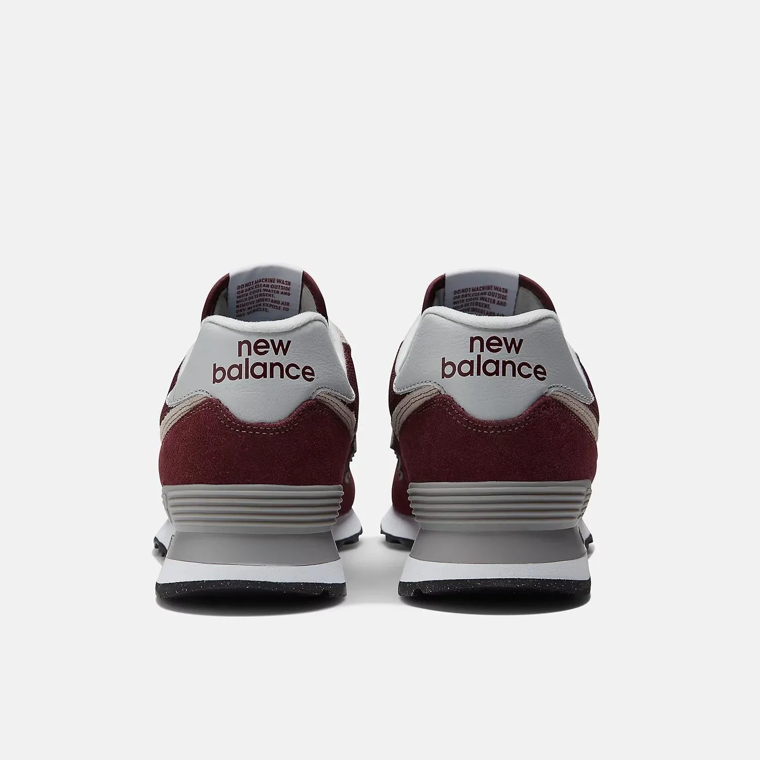 Men's Wide Fit New Balance  ML574EVM Running Trainers - Exclusive - Burgundy/White ENCAP