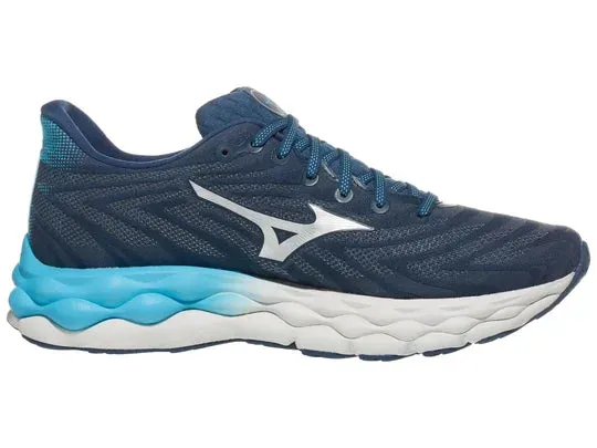 Mizuno | Wave Sky 8 | Men's | Blue Wing Teal/Silver