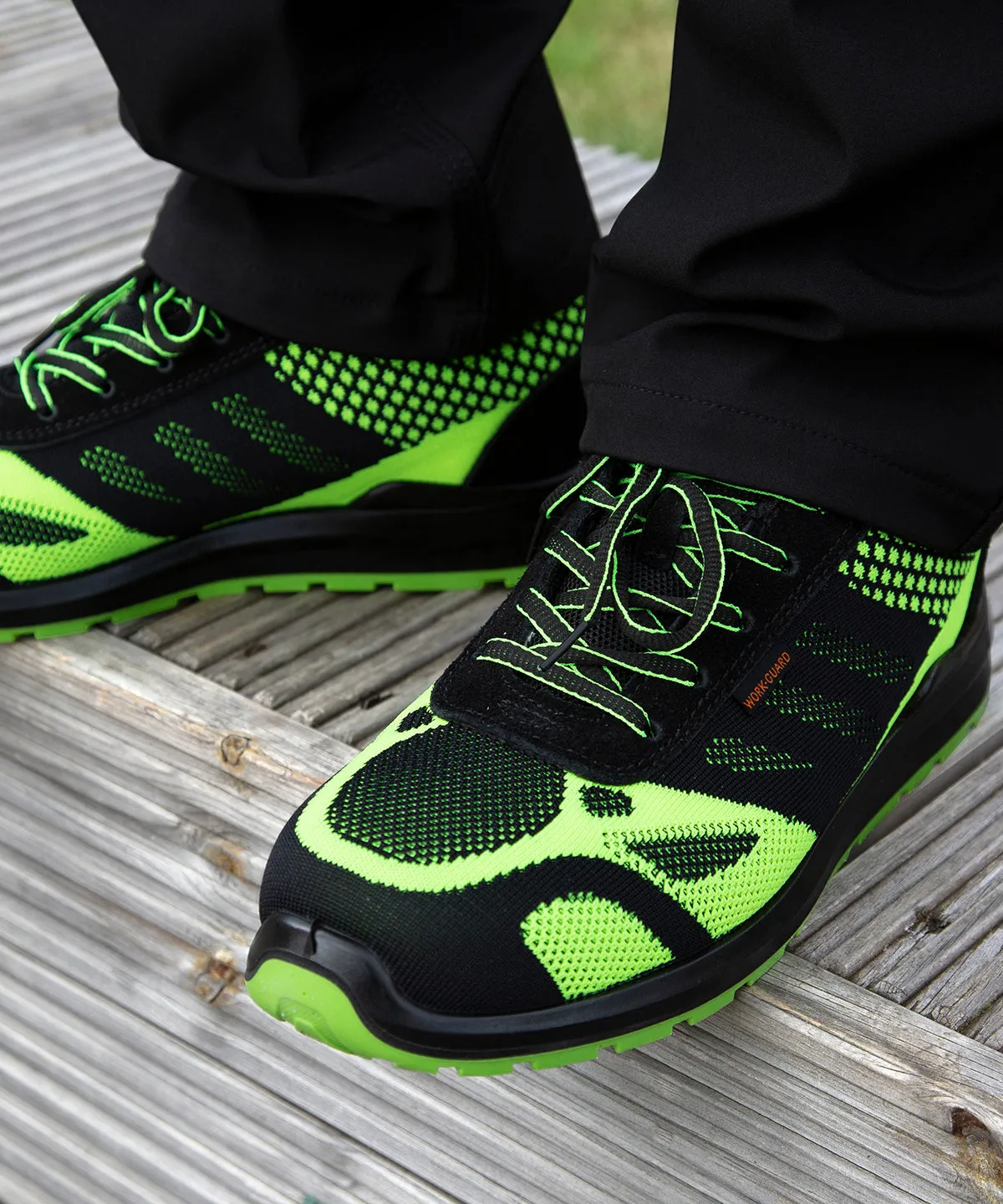 Neon Green/Black - Hicks safety trainer