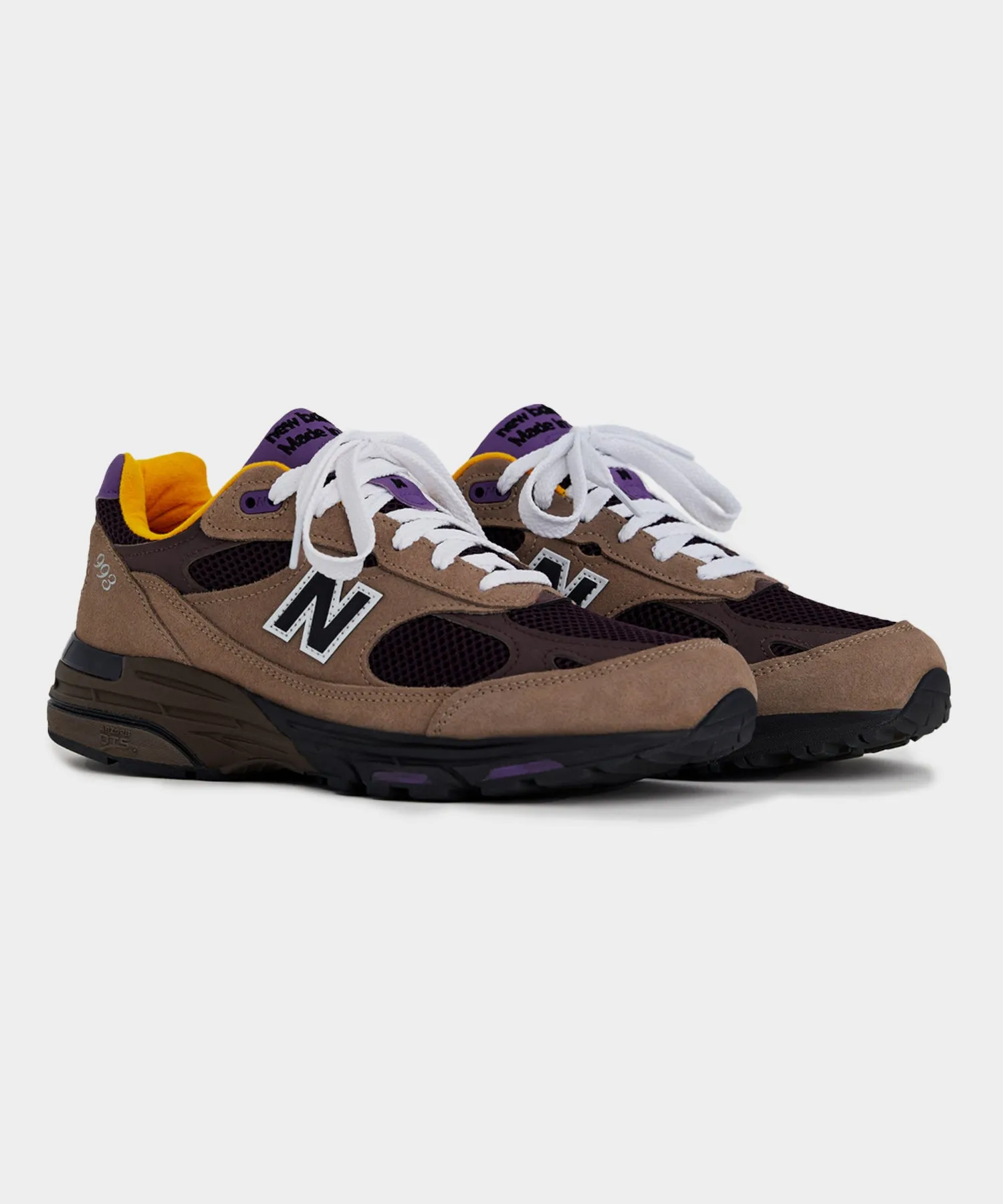 New Balance Made in USA 993 in Mushroom Midnight Violet