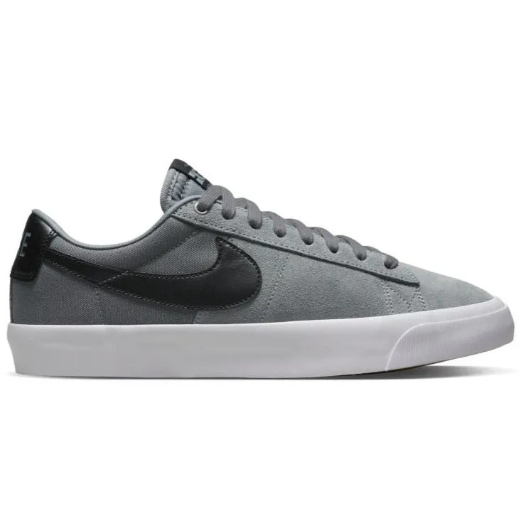 Nike SB Blazer Low Pro GT Premium Skateboard Shoe - Cool Grey/Black-Cool Grey-White