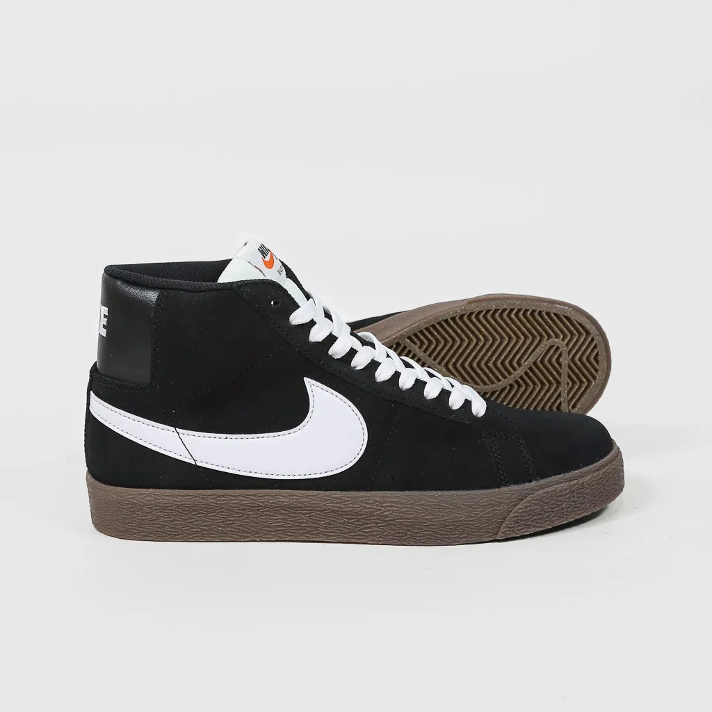 Nike SB - Blazer Mid Shoes - Black / White - Black - Sail