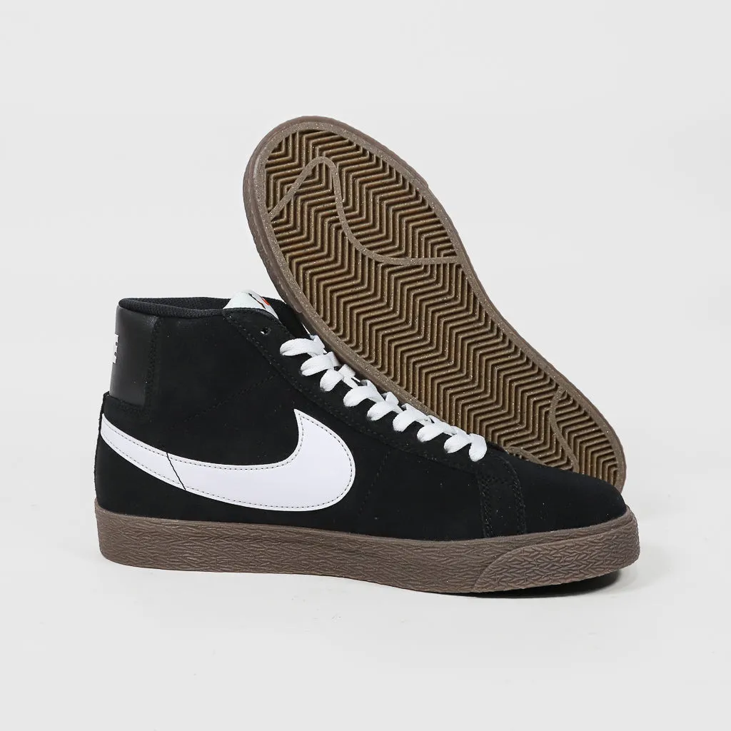 Nike SB - Blazer Mid Shoes - Black / White - Black - Sail