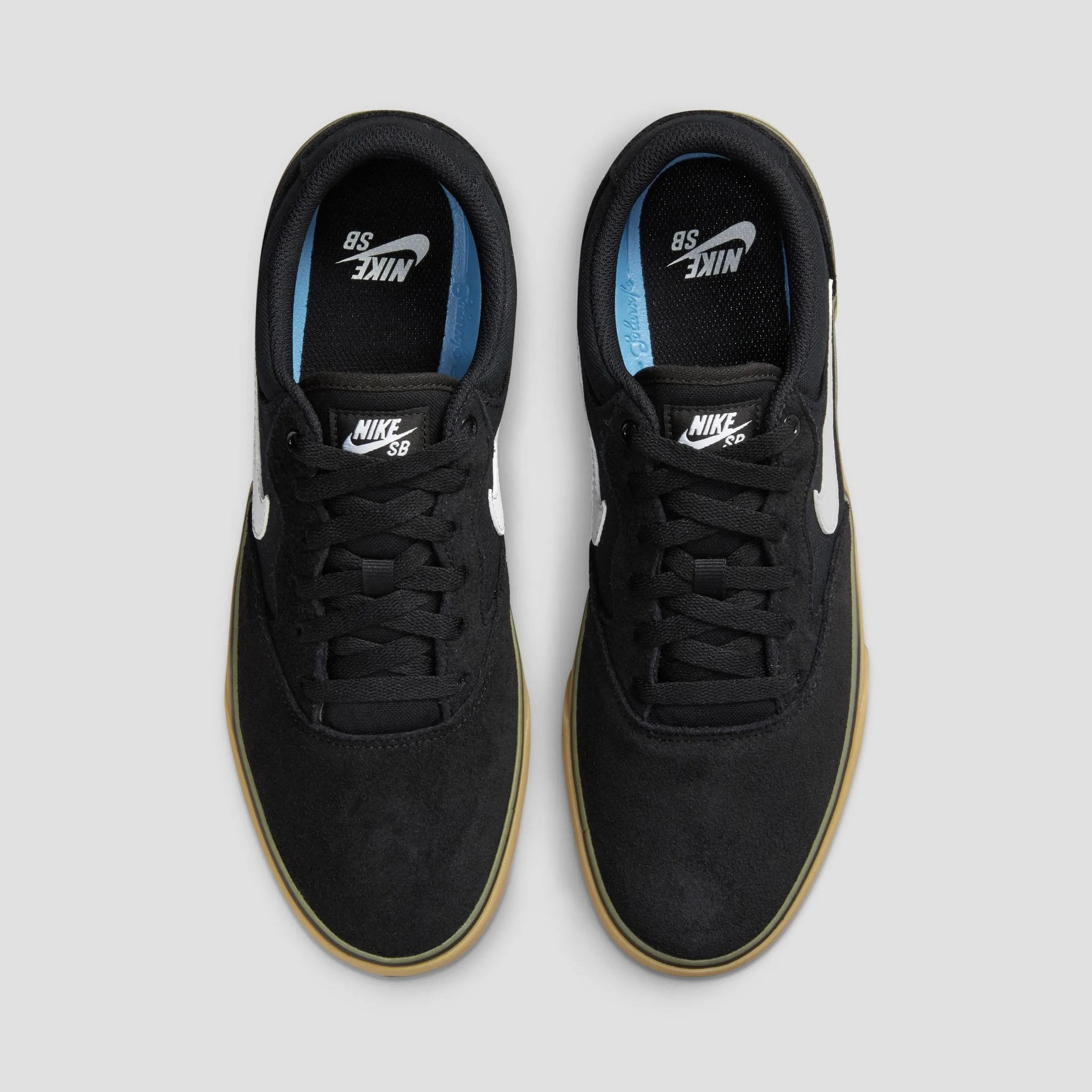 Nike SB Chron 2 Skate Shoes Black / White - Black / Gum