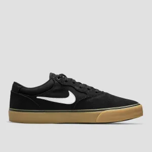 Nike SB Chron 2 Skate Shoes Black / White - Black / Gum