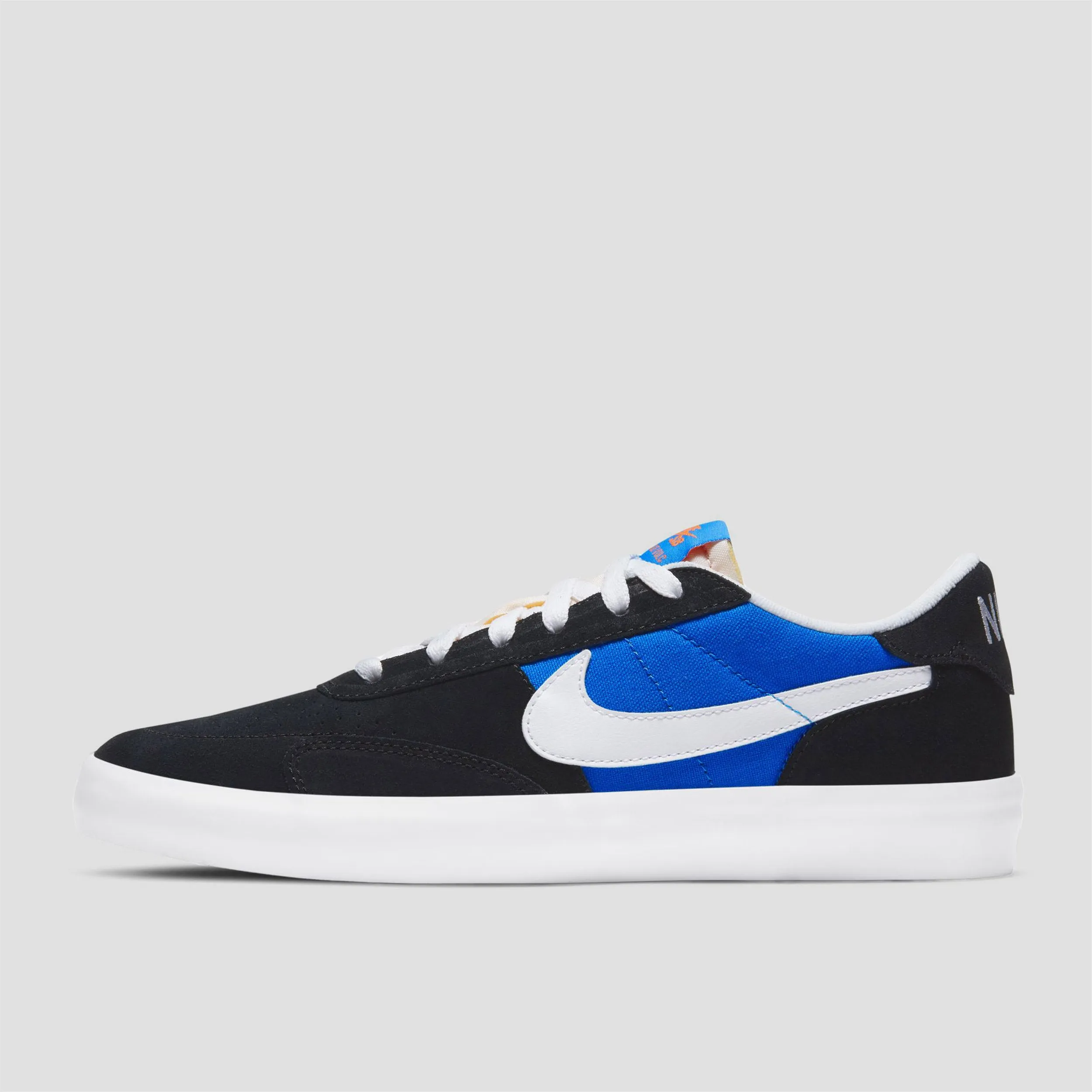 Nike SB Heritage Vulc Skate Shoes Black / White / Signal Blue / Safety Orange