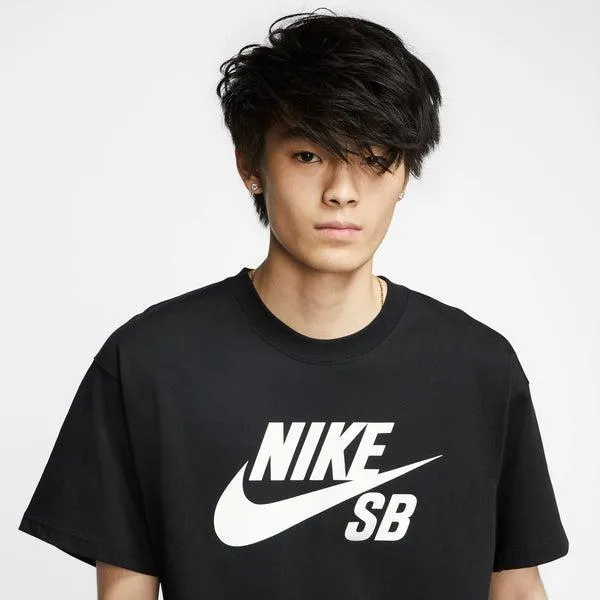 Nike SB Logo Skate Tee Black - White