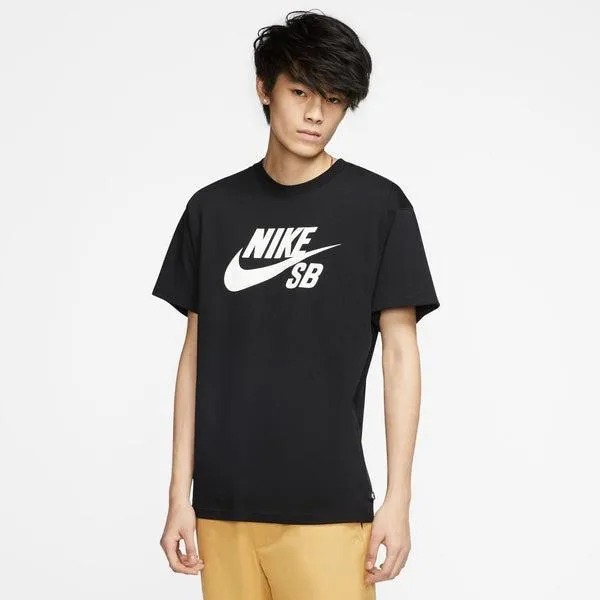 Nike SB Logo Skate Tee Black - White