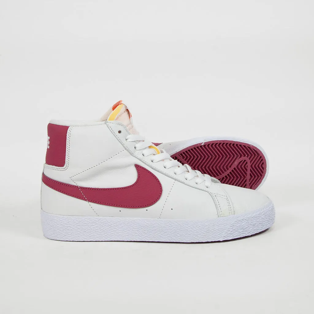 Nike SB - Orange Label Blazer Mid Shoes - White / Sweet Beet