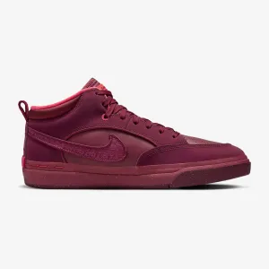 Nike SB React Leo Premium Skate Shoes - Dark Beetroot/Team Red/Picante