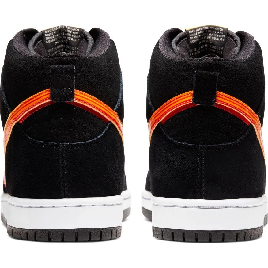 Nike SB Truck It Dunk High Pro Skate Shoe - Black/University Gold - Team Orange