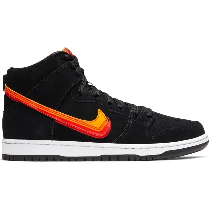 Nike SB Truck It Dunk High Pro Skate Shoe - Black/University Gold - Team Orange