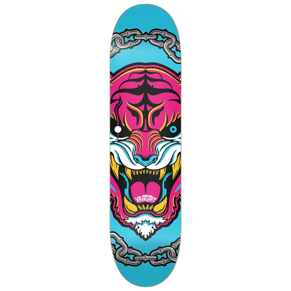 NO MASTERS Pink 8.25-inch Skate Deck