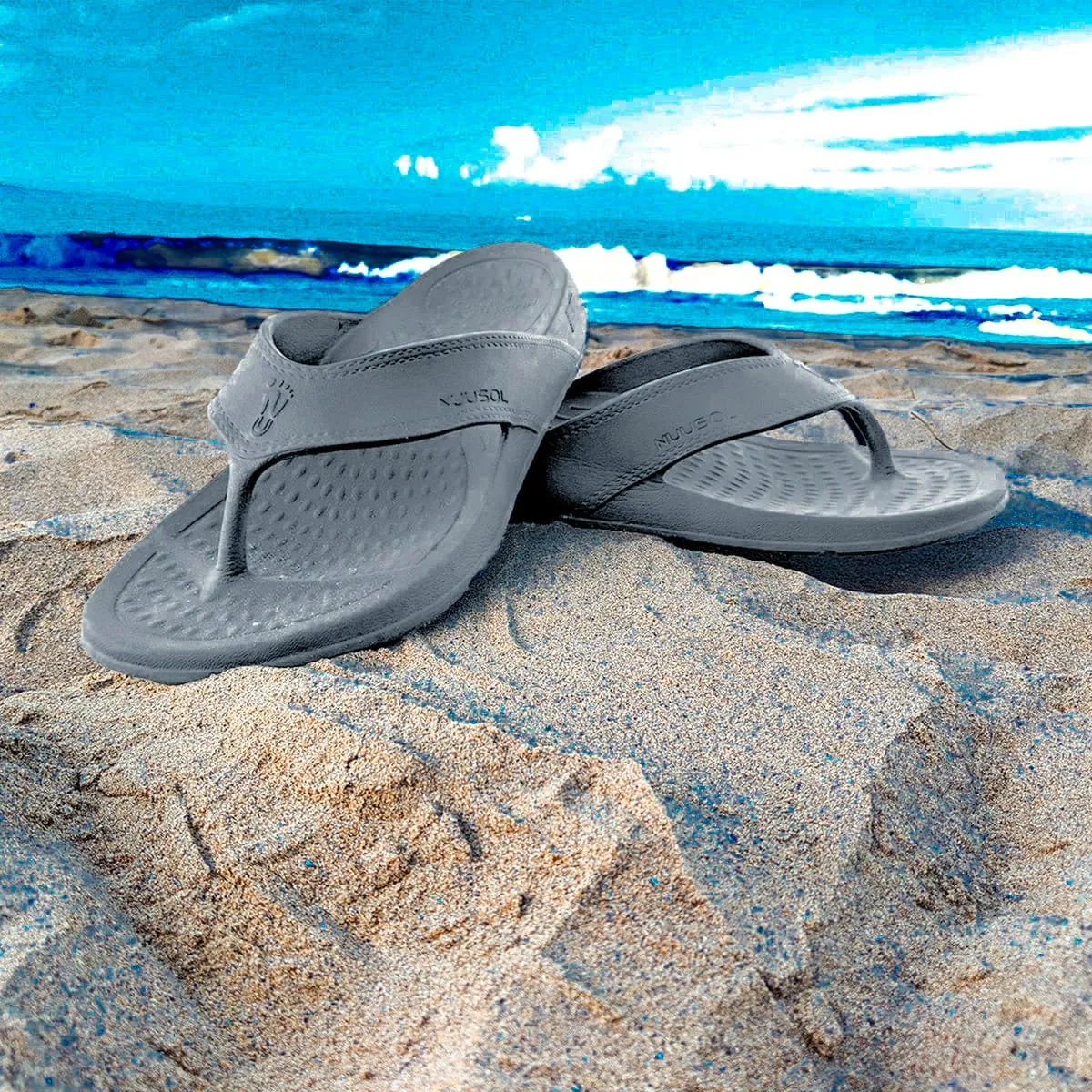 NUUSOL - CASCADE FLIP FLOP - GREY