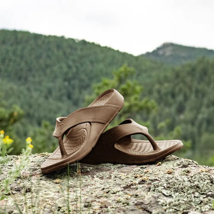 NUUSOL - MEN'S CASCADE FLIP FLOP - BROWN