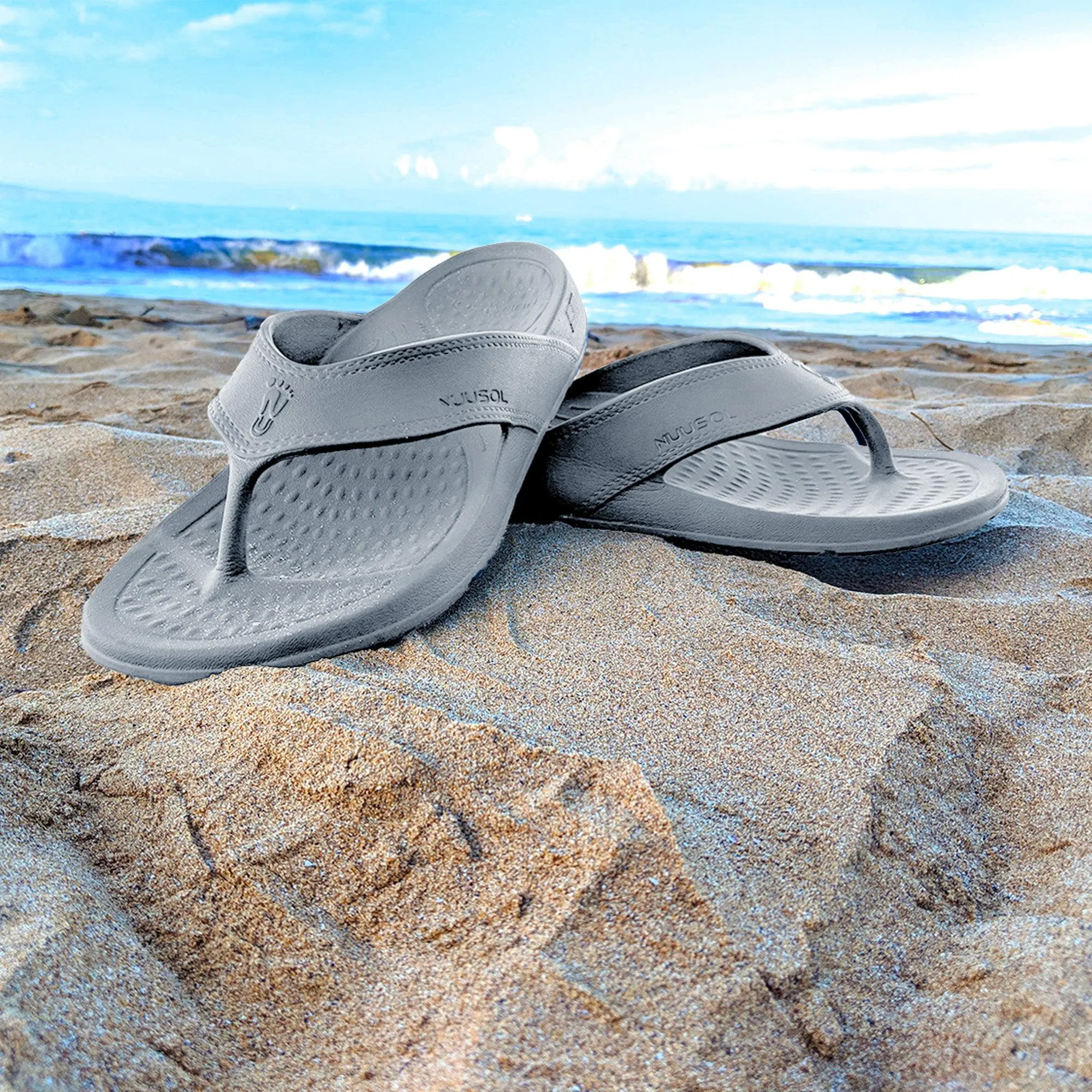 NUUSOL-  MEN'S CASCADE FLIP FLOP - GREY