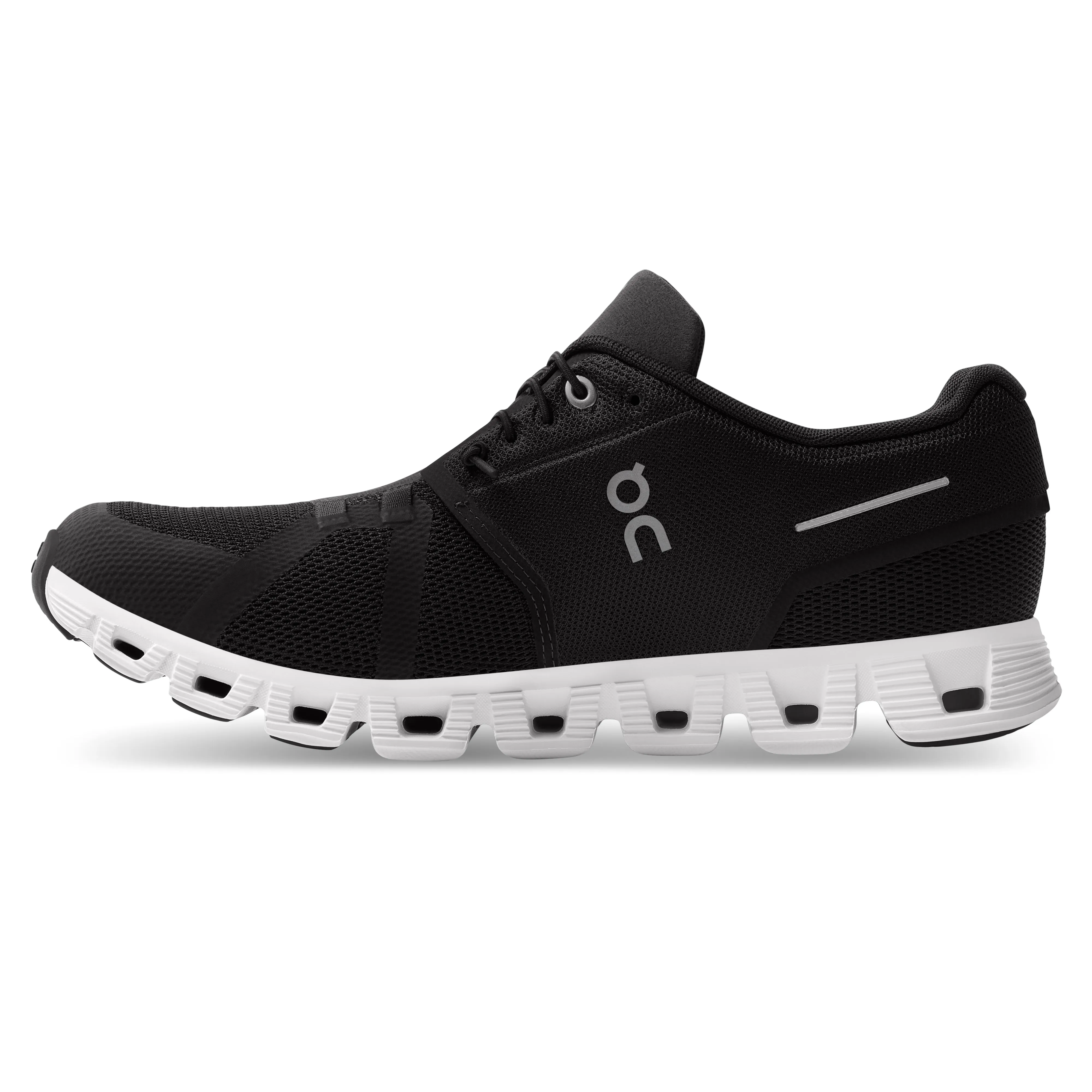 On Running Men's Cloud 5 Running Shoe in Black White