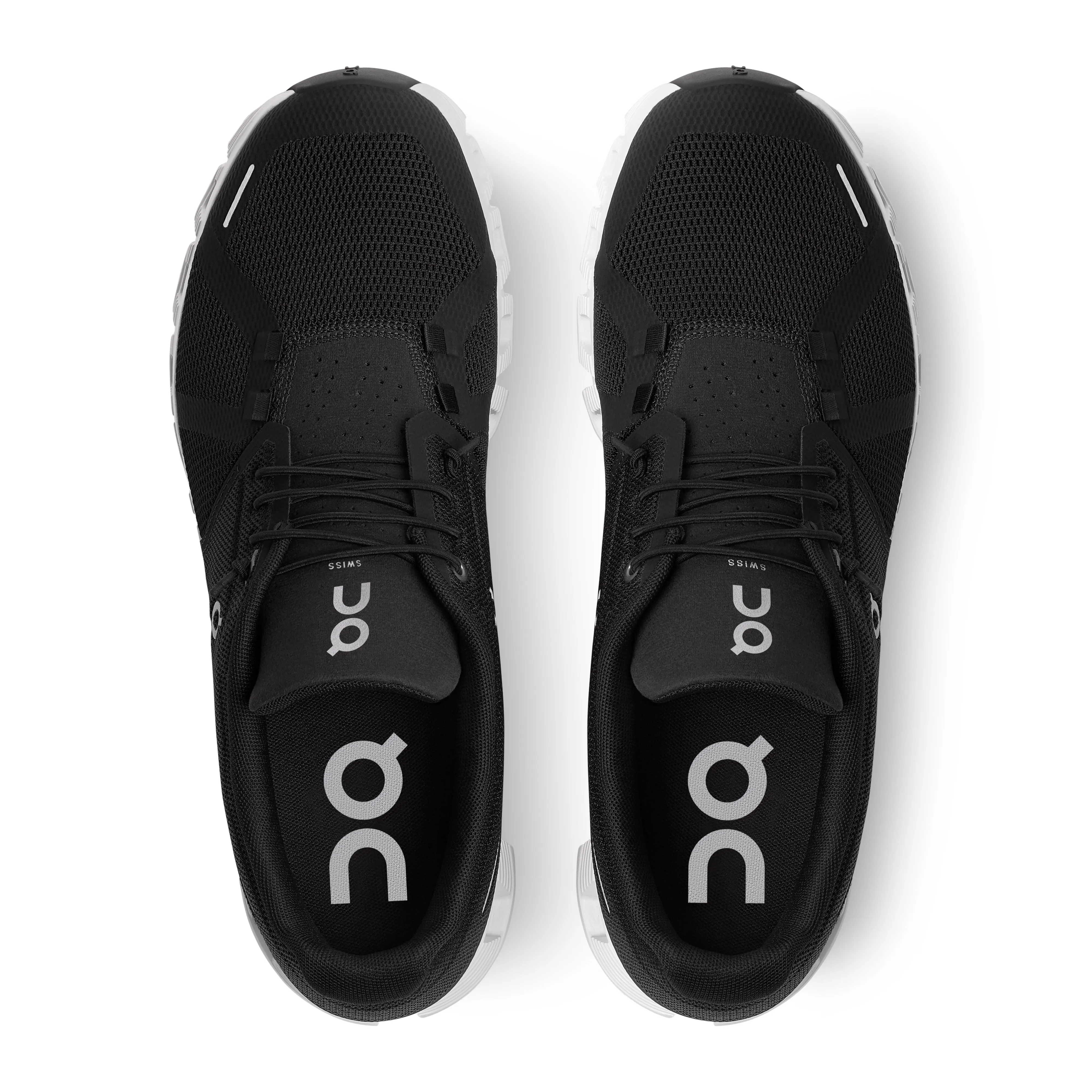 On Running Men's Cloud 5 Running Shoe in Black White