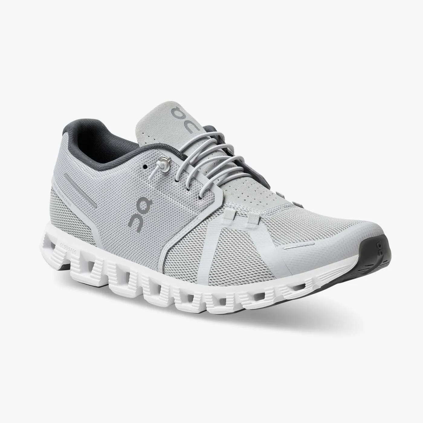 On Running Men's Cloud 5 Shoes - Glacier / White