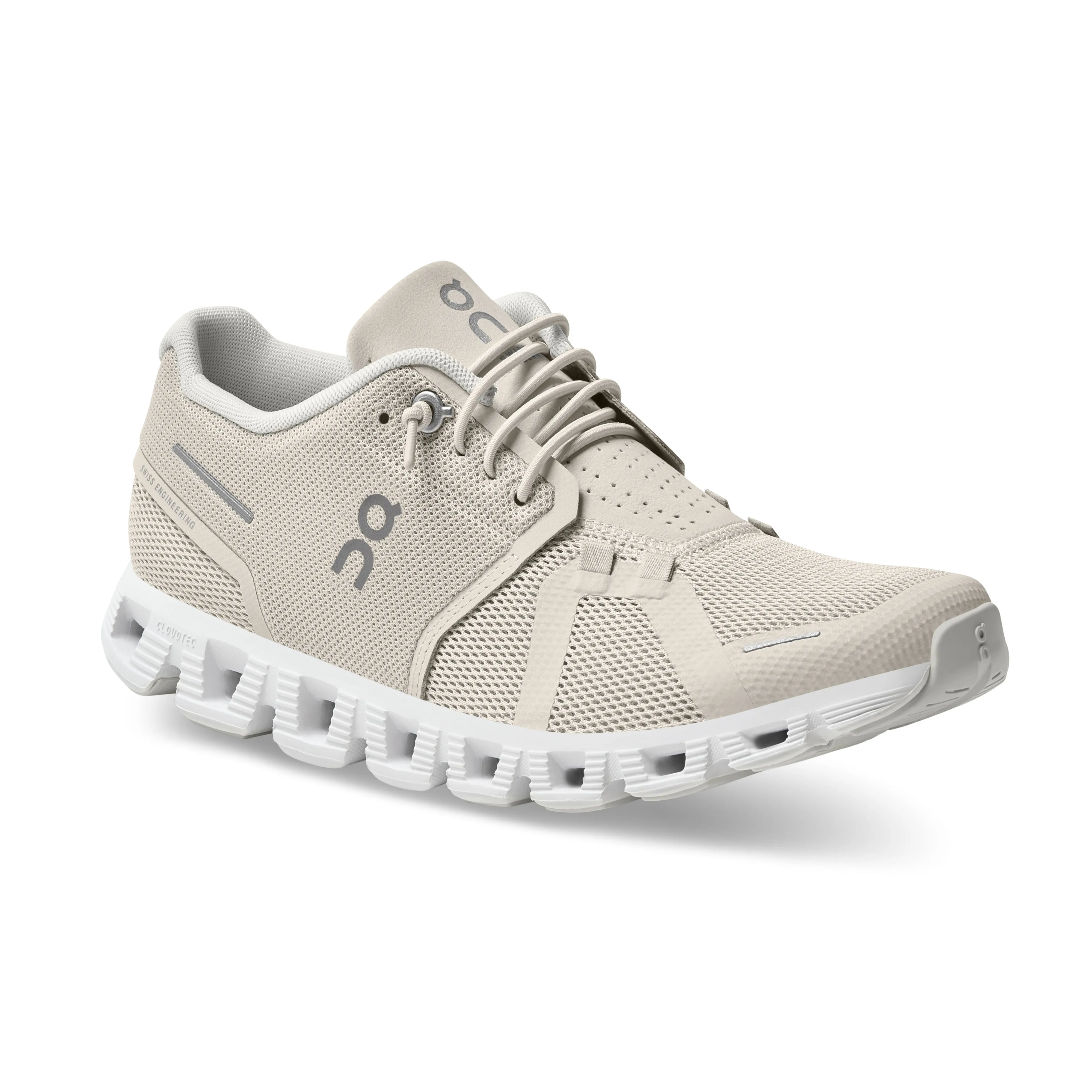 On Running Women's Cloud 5 Running Shoe in Pearl White