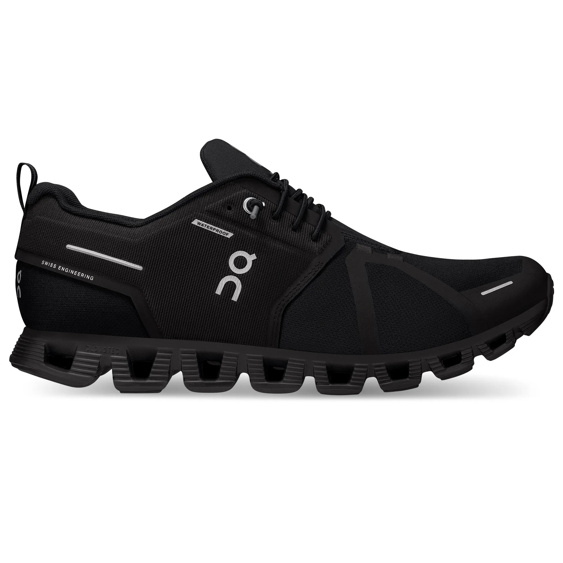 On Women's Cloud 5 Waterproof Running Shoes All Black