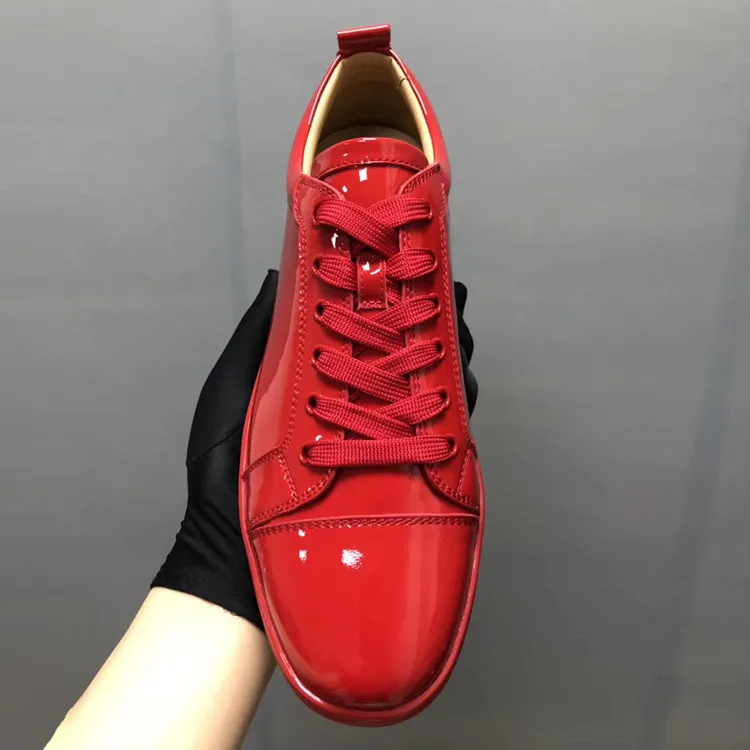 Patent Leather Casual Couple Shoes