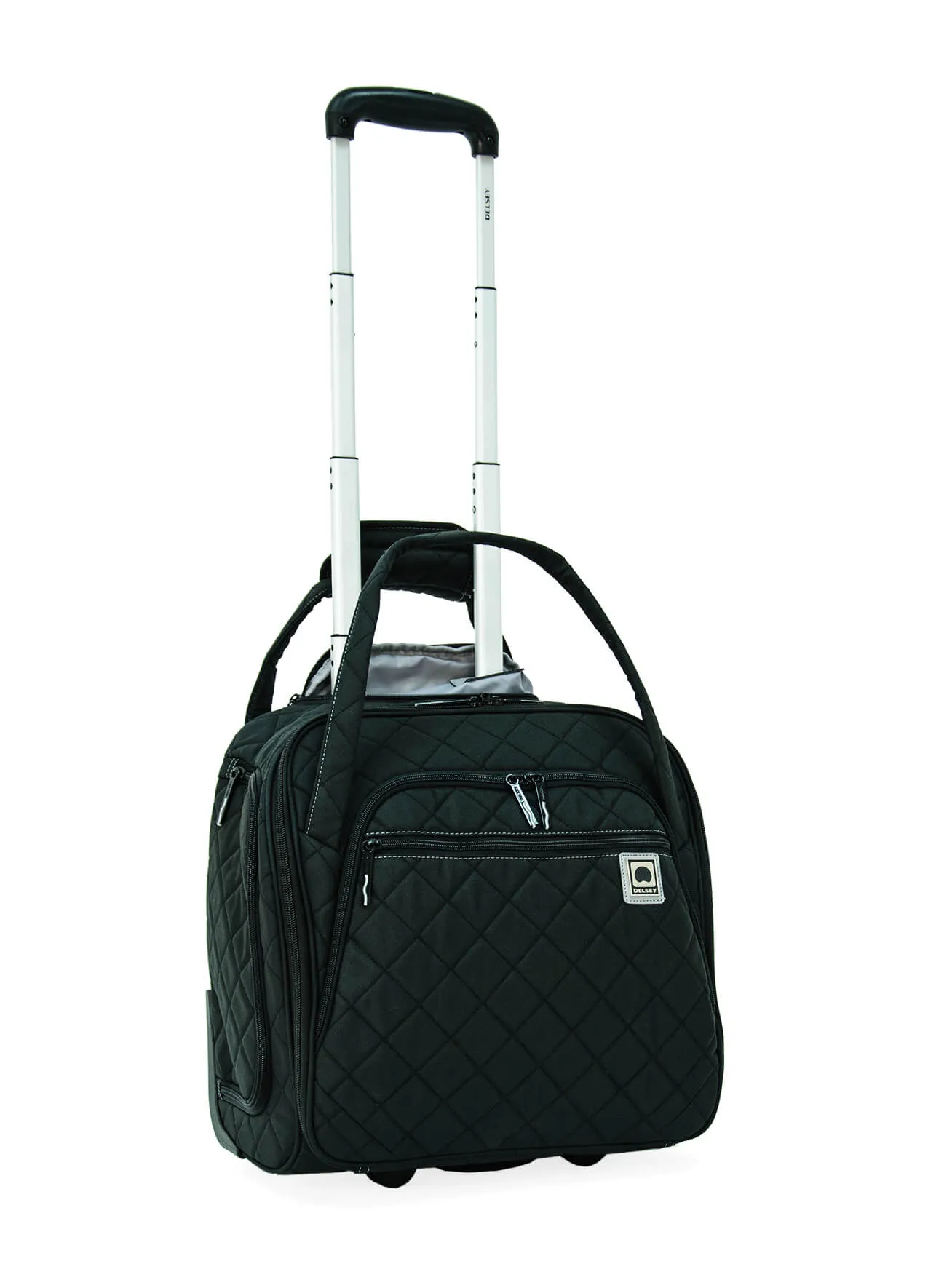 Quilted Rolling Underseater Tote 15"  - 2 Wheels