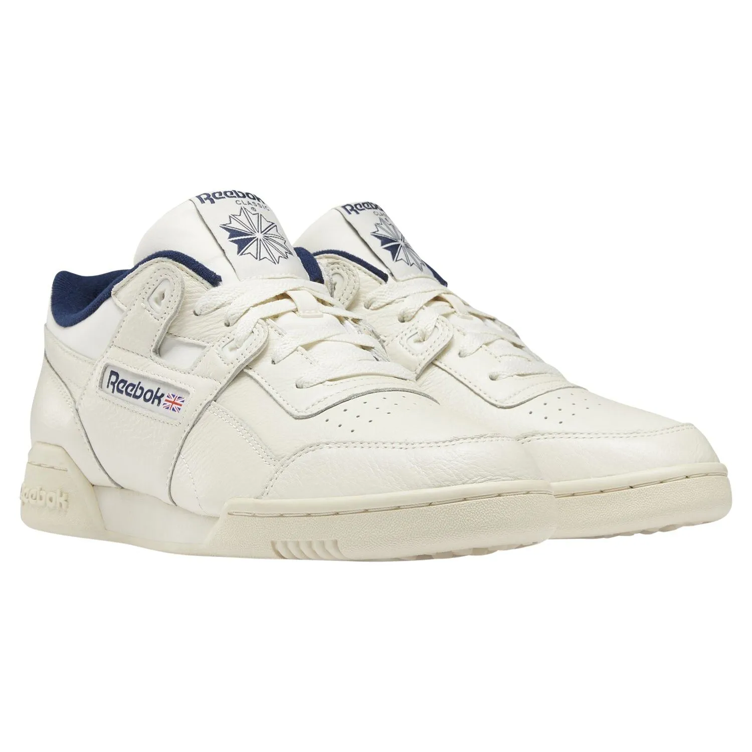 Reebok Classics Workout Plus Shoes - Chalk/Navy