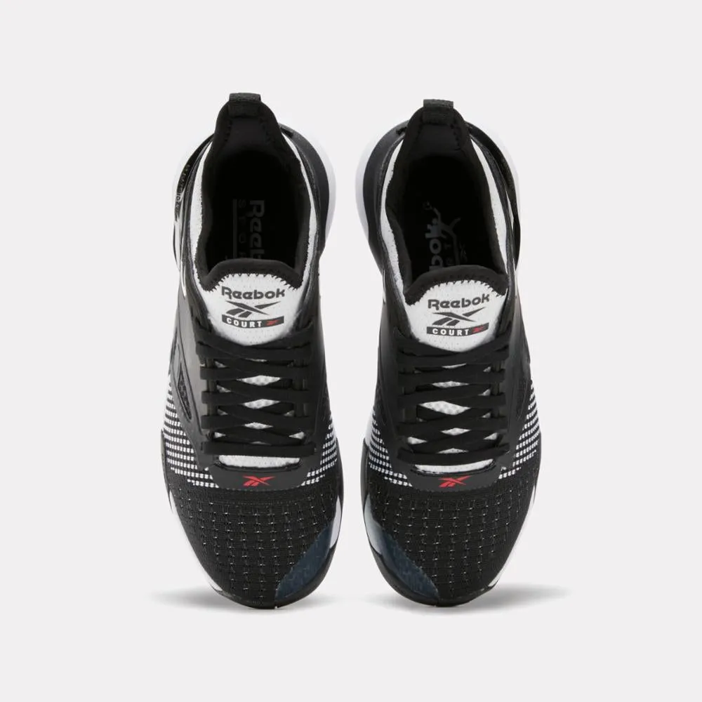 Reebok Footwear Women Nano Court Training Shoes BLACK/WHITE/VECTOR RED