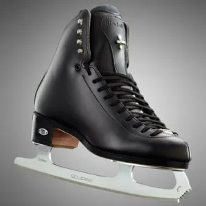 Riedell 255 Motion Figure Skates Black with Cosmo Blades 70 Support Level (Firm) Single, Double Jumps, Adv, Instructional