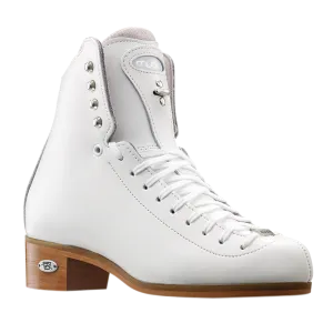 Riedell 255 Motion White Figure Skates with Blades 70 Support Level (Firm) Single, Double Jumps, Adv, Instructional