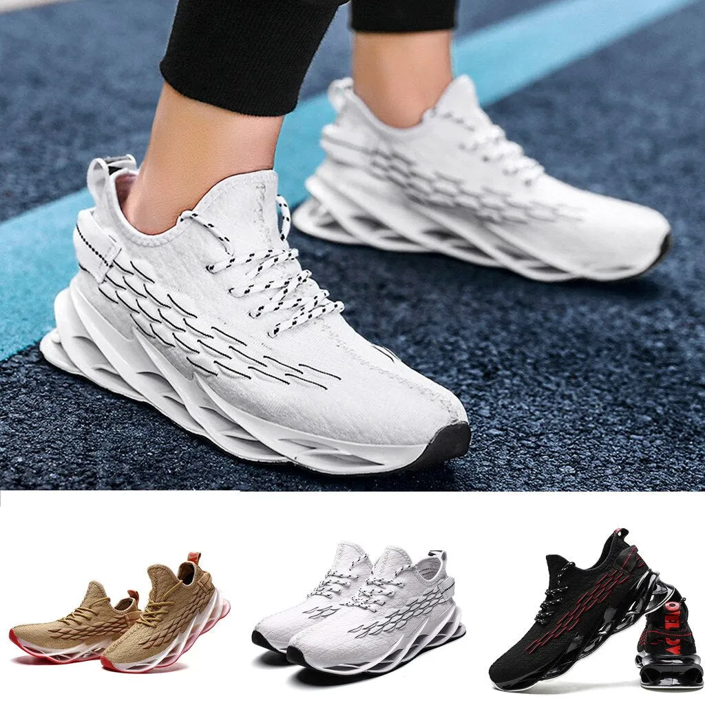 SAGACE Men's breathable outdoor sports training shoes cushioning shockproof soles casual men's mesh breathable sneakers