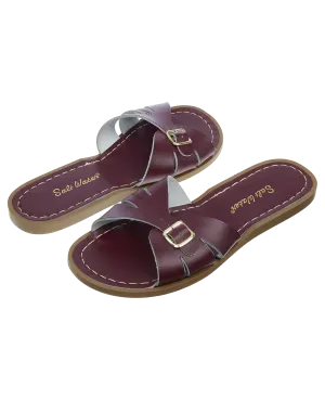 Salt-water sandals classic slide claret