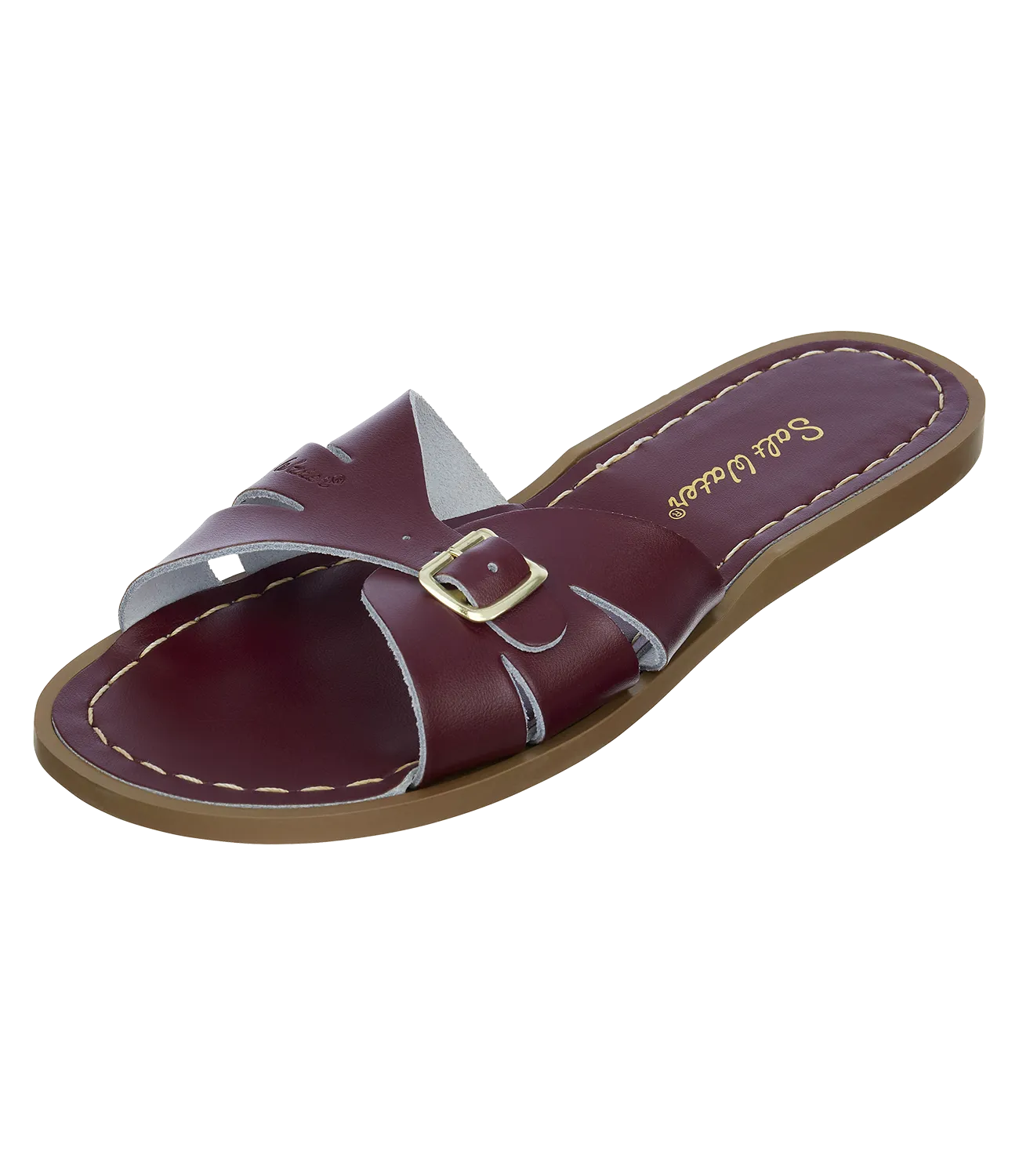 Salt-water sandals classic slide claret