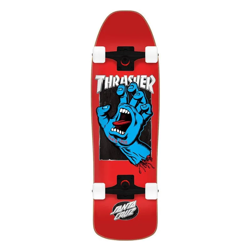 Santa Cruz x Thrasher 9.35" x 31.7" Screaming Hand Shaped Complete Cruzer Skateboard