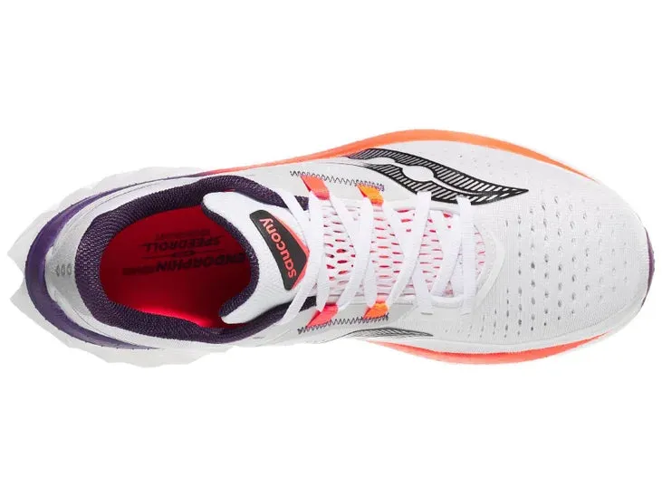 Saucony | Endorphin Speed 4 | Men's | White/Vizi Orange