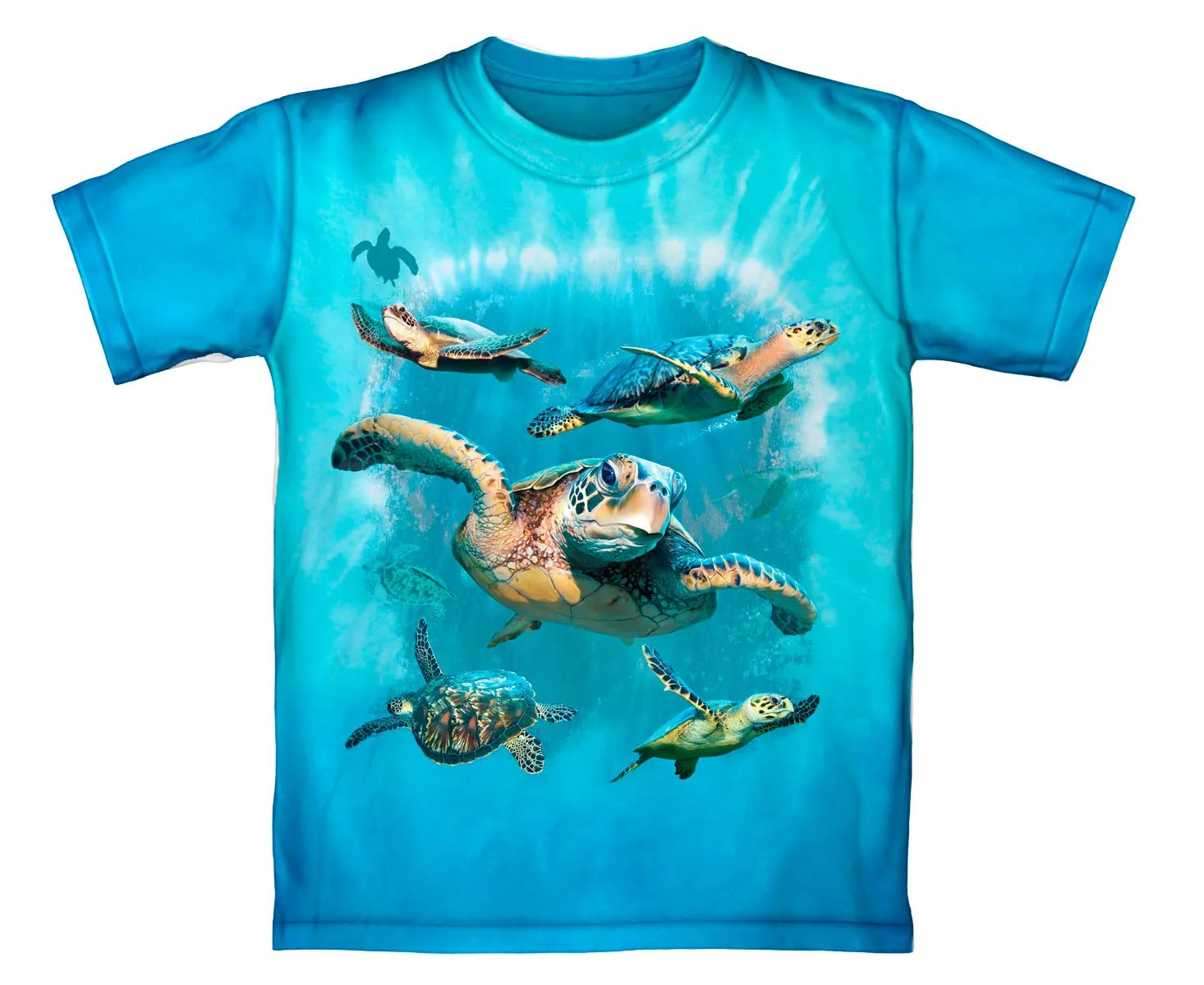 Sea Turtles Tie-Dye Youth Tee Shirt (Large 12-14