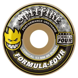 Spitfire F4 99D Yellow Conical Skateboard Wheel