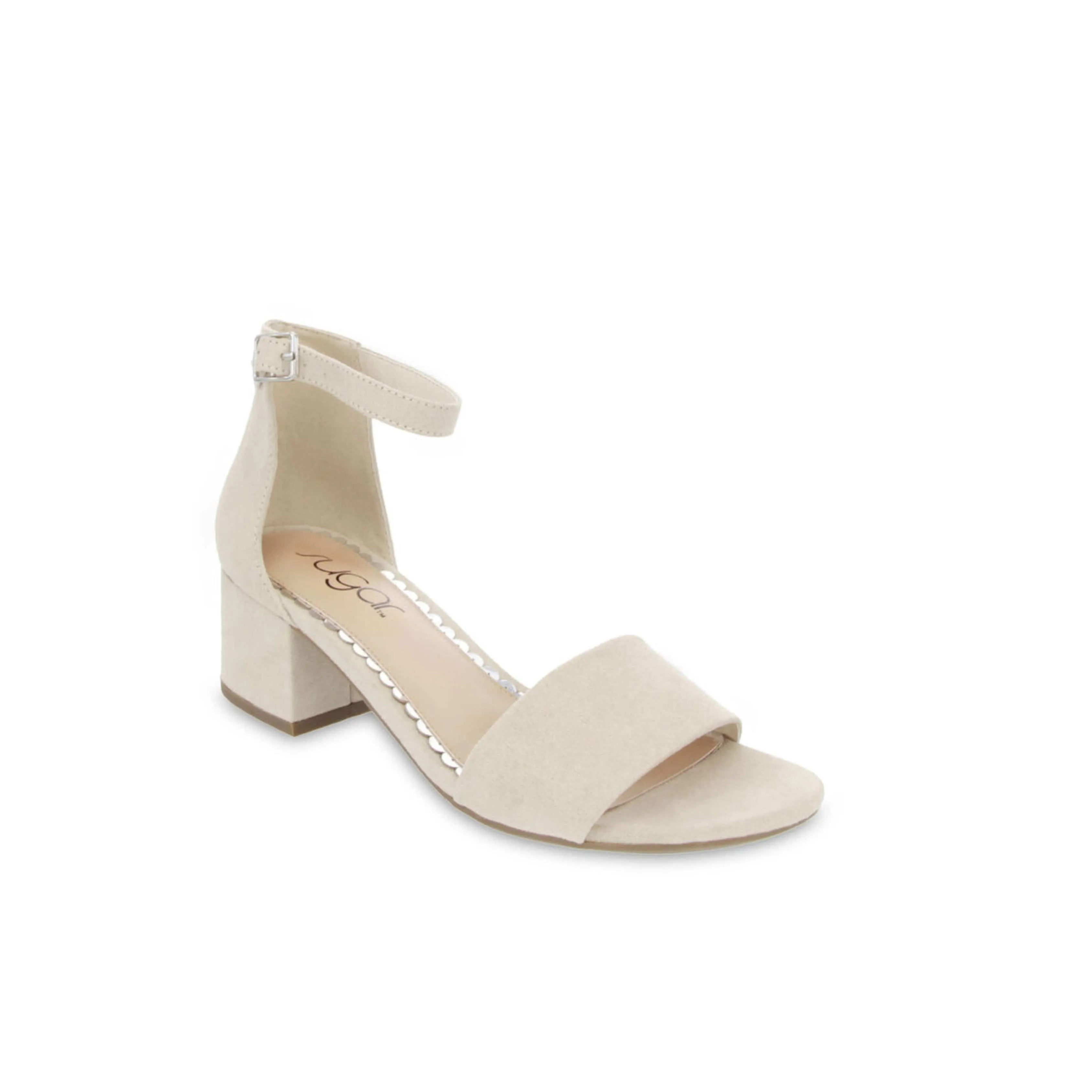 SUGAR -  Ankle Strap Cushioned Noelle Round Toe