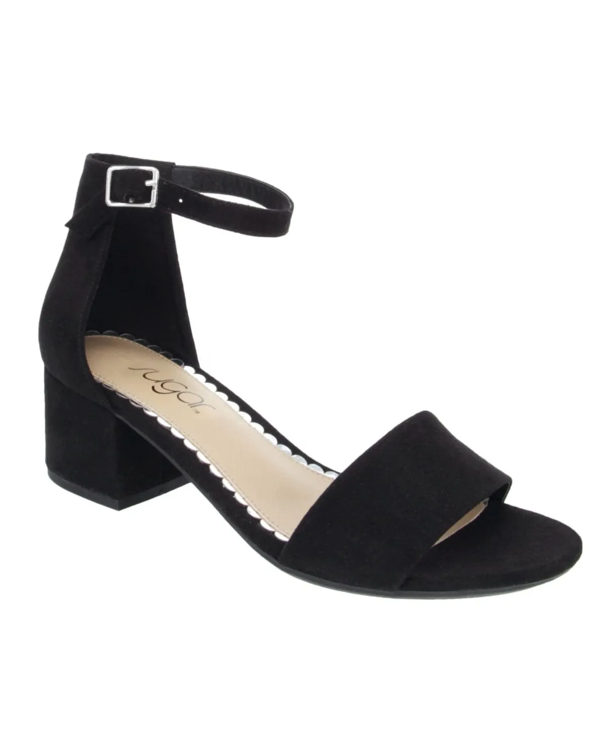 SUGAR -  Ankle Strap Cushioned Noelle Round Toe